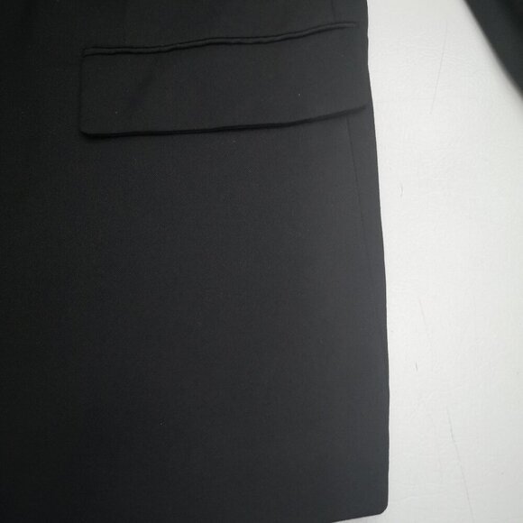 H&M Men's Size XL Black Fully Lined Straight Fit 2 Button Closure Blazer - Picture 5 of 13